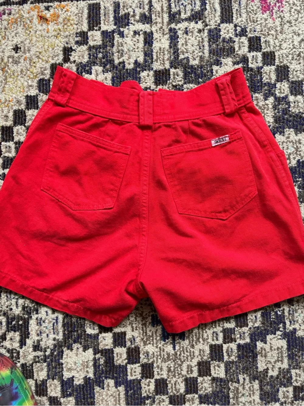Vintage red denim Contempo Casuals shorts